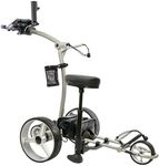 EPG Golf eR-Pace X Remote Control Electric Power Golf Trolley Cart Caddy Silver with Seat and Accessories LFP Lithium Battery 36 Hole