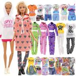 Festfun 15 Doll Clothes 4 Fashion Dresses 5 Tops 5 Pants 1 Sport Outfits for 11.5 inch Doll Girl Gift