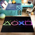 Susuluy Gaming Rug for Gaming Room Teen Boys Gamer Room Decor Area Carpet 3D Video Game Rug Gamepad Controller Area Rug Gamer Rugs Bedroom Playroom Rug Non-Slip Comfy Casual Floor Mat 59"x39"