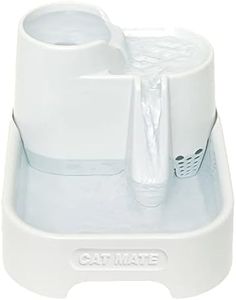 Cat Mate Pet Water Fountain for Cats and Small Dogs, 2 Litre Fountain, White