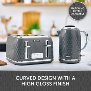 Breville Curve 4-Slice Toaster – Grey