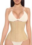 CHACKO Shapewear Waist Trainer for Women Tummy Control Postpartum Recovery Belt Seamless Body Shaper_Beige,Medium