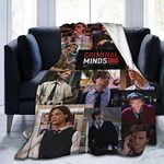 OPTICUMIN Matthew Gray Gubler Blanket Criminal Minds Throw Blanket Flannel Blankets for Couch Bed Living Room 50x40 inch