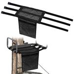 Universal Tree Stand Seat Replacement with Pocket, 16 X 12Inch Lightweight Replacement Treestand Seat with Adjustable Strap Hunting Accessories Fits All Ladder Stand, Works On Climbing Treestands