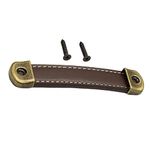 Dickly PU Leather Luggage Handle Handle Replace Cabinet Pulls, Brown