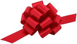 Red Christmas Gift Pull Bows - 5" Wide, Set of 10, 4th of July, Gift Bows, Wreath, Gift Basket, Presents, Birthday, Fundraiser, Decoration, Valentine's Day, President's Day, Memorial Day