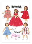 Butterick Butterick Sewing Pattern BP310 / B6265 - Retro Dresses, Jacket and Coat for 18" Doll, Size: OSZ (One Size)