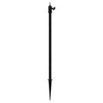 Holicfun Security Camera Ground Stake, Heavy Duty Stand Mount with Adjustable Angle and Height for Ring, Blink, Arlo, Eufy, Wyze, Google Nest, Simplisafe Cameras and Solar Panels (Black)