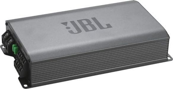 JBL Stage GT90041 Car Amplifier, 4-Channel, 130W RMS per Channel, 1480W Peak Power, Bass EQ