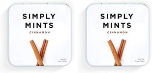 Simply Mints (Cinnamon, 1.1 oz (1 Tin)) (Pack of 2)