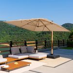 PURPLE LEAF 12FT Patio Umbrella Squ