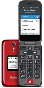 LIVELY Jitterbug Flip2 - Flip Cell Phone for Seniors - Not Compatible with Other Wireless Carriers - Must Be Activated Phone Plan - Red