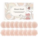 YouGa Women Silicone Pasties, Adhesive Bra Reusable 2/4 Pairs Invisible Silicone Nipple Cover (Ⅳ-Round+Ⅳ-Flower)