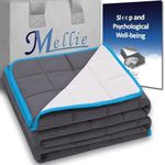 Mellie Luxury Adult Weighted Blanket - Cooling Weighted Blanket with Travel Bag (80x87 | 25lbs | Blanket Only)