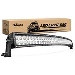 Nilight 42 Inch 240w Curved LED Work Light Spot Flood Combo LED Light Bar Driving Light Fog Lamp Off Road 4x4 Tundra Chevy, 2 Years Warranty