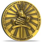 Strugglejewelry Faithful Guardian Christian Challenge Coin Stand Firm in The Faith Be Courageous Bible Verses Military Gift