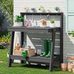 SERWALL Potting Bench Outdoor with 