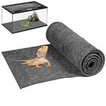 Mechpia 47" x 24" Large Reptile Carpet Terrarium Liner Bedding Reptile Substrate Mat Tank Accessories for Bearded Dragon Snake Lizard Tortoise Leopard Gecko (Grey)