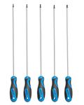 ROTATION Extra Long Torx Screwdrivers Set (5pc Set), S2 Steel, blade length 12-inch T15-T30, plus Long star Screwdrivers, 5-Piece Set