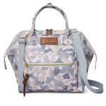 VISMIINTREND Mini Diaper Bag for Baby | Mothers Handbag | Nappy Tote Bags | Backpack | Stylish | Travel | Daypack | Gifts for New Moms | Maternity | Hospital (Camo White)