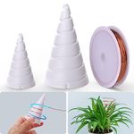 2Pcs Fibonacci Coil Winding Jig for Electroculture Gardening - Electro Culture Gardening Copper Wire Antenna Jig with 99.9% Pure Copper Wire(8.2 Feet /2.5m) for Copper Gardening Antenna Making