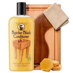 Howard Butcher Block Conditioner BBC012 Protect Wooden Cutting or Chopping Boards and Kitchen Worktop Surfaces 355ml