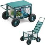 VEVOR Rolling Garden Cart with Seat