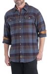 Legendary Whitetails Men's Standard Legendary Flannel Shirt, Cobalt Carbon Plaid, Large