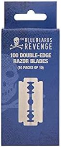 The Bluebeards Revenge, Stainless Steel Double Edge Razor Blades For Safety Razors, Pack of 100