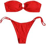 MakeMeChic Women's 2 Piece Bandeau 