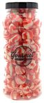 Strawberry Twist Kisses Retro Sweet Shop Jar By The Gourmet Sweet Company