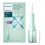 Philips Sonicare Power Flosser 3000 Cordless, Oral Irrigator Quad Stream technology and whisper quiet, Mint, HX3826/24