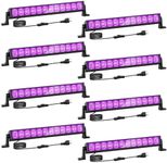 Onforu 8 Pack 42W LED Black Lights,