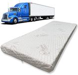 Foamma 6" x 32" x 79" Semi Truck Memory Foam Trucker Mattress, Washable Organic Cotton Cover, Heavy Duty and Durable, Comfortable, Made in USA