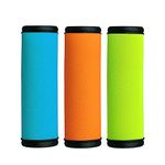 HEYSKAY 3pcs Neoprene Luggage Handle Wrap for Suitcase Identifier Travel Bag Wraps Luggage ID Tags Door Handle Protection Sleeve Cover (Orange/Green/Blue)