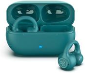 JLab Flex Open Earbuds, Teal, Clip-on Cuff Design, Wireless Open-Ear Audio Freedom Effortless Fit, Safe Listening, Bluetooth Multipoint, Customize with The App