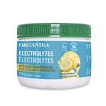 Organika Electrolytes Powder- Classic Lemonade- Sugar-Free Hydration and Electrolyte Replenishment- 210g - 60 servings