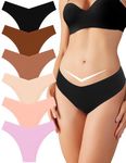 eboozone Seamless Underwear for Women, No Show Bikini Panties Sexy Invisible Womens Underwear Soft Breathable Brief Panties