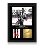 Win FC Alexander Isak A4 Framed Photo Display - Reproduced Digital Signature - Gift For Newcastle United Fans