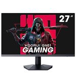 KOORUI 27 Inch Gaming Monitor Full HD (1920 x 1080), 165 Hz,1ms, DCI-P3 90% Color Gamut, Adaptive Sync, (HDMI, DisplayPort) Black