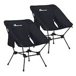 MOON LENCE Camping Chairs 2 Pack, C