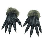 Bristol Novelty MD241 Wolf Hands Costume | 1 Pair | Black and Brown | One Size-Adult, unisex