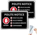 SINMAO No Cold Callers Sign for Fro