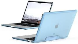 [U] by UAG Designed for MacBook Pro 13" Case 2020-2021 M1, 2022 M2 (A2289, A2251, A2338) Lucent Cerulean, Translucent Durable Lightweight Impact Resistant Laptop Protective Cover by URBAN ARMOR GEAR