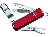 Victorinox Nailclip 580, Swiss Made, 8 Functions, Nail File, Nail Clipper, Blade, Scissors, Red