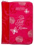 Be Still and Know Guided Devotional (Faux Leather) - Women's Devotional Book with Zip Around Closure, Perfect Faith Book for Christian Women (Ziparound Devotionals): Daily Journal Ziparound