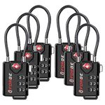 TSA Approved Cable Luggage Locks, Easy Read Dials with Alloy Body