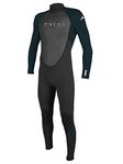 O'Neill Men's Reactor-2 3/2mm Back Zip Full Wetsuit, Black/Slate, XLS