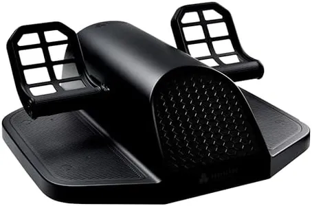 Honeycomb Aeronautical Charlie Rudder Pedals - PC- Realistic and Immersive Flight Experience - Left and Right Toe Brake Axis - Adjustable Feet Angles