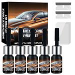 Jopvxis Windscreen Chip Repair Kit,Professional DIY Glass Crack Fix Tool,Automotive Resin Solution for Bullseye, Star Breaks, & Half-Moon Damage (Black)